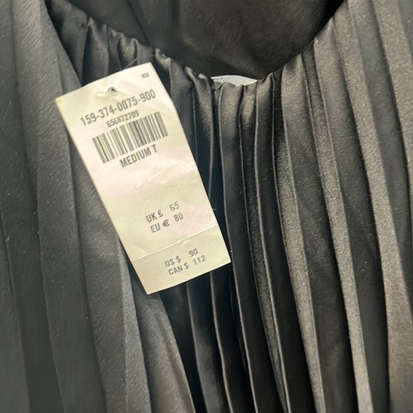 Abercrombie & Fitch Black Trapeze Pleated MinibDress Sz-M T - Picture 12 of 16